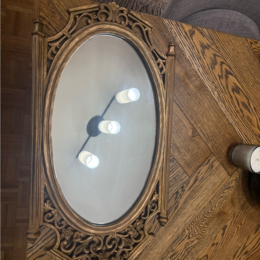 Gold Victorian Style Ornate Wall Mirror